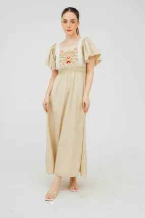 Renae Flutter Sleeve Boho Dress