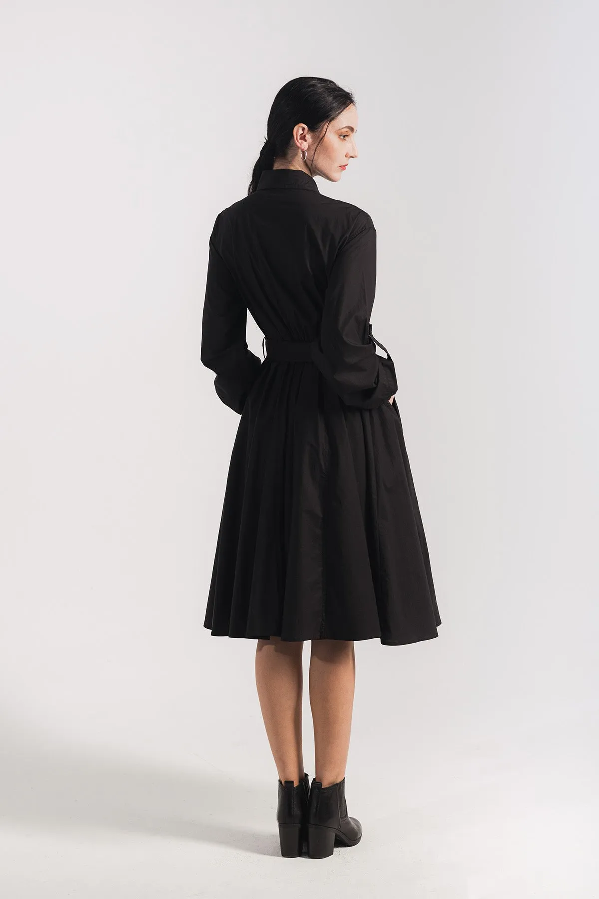 Savianna Self-Tie Shirt Dress