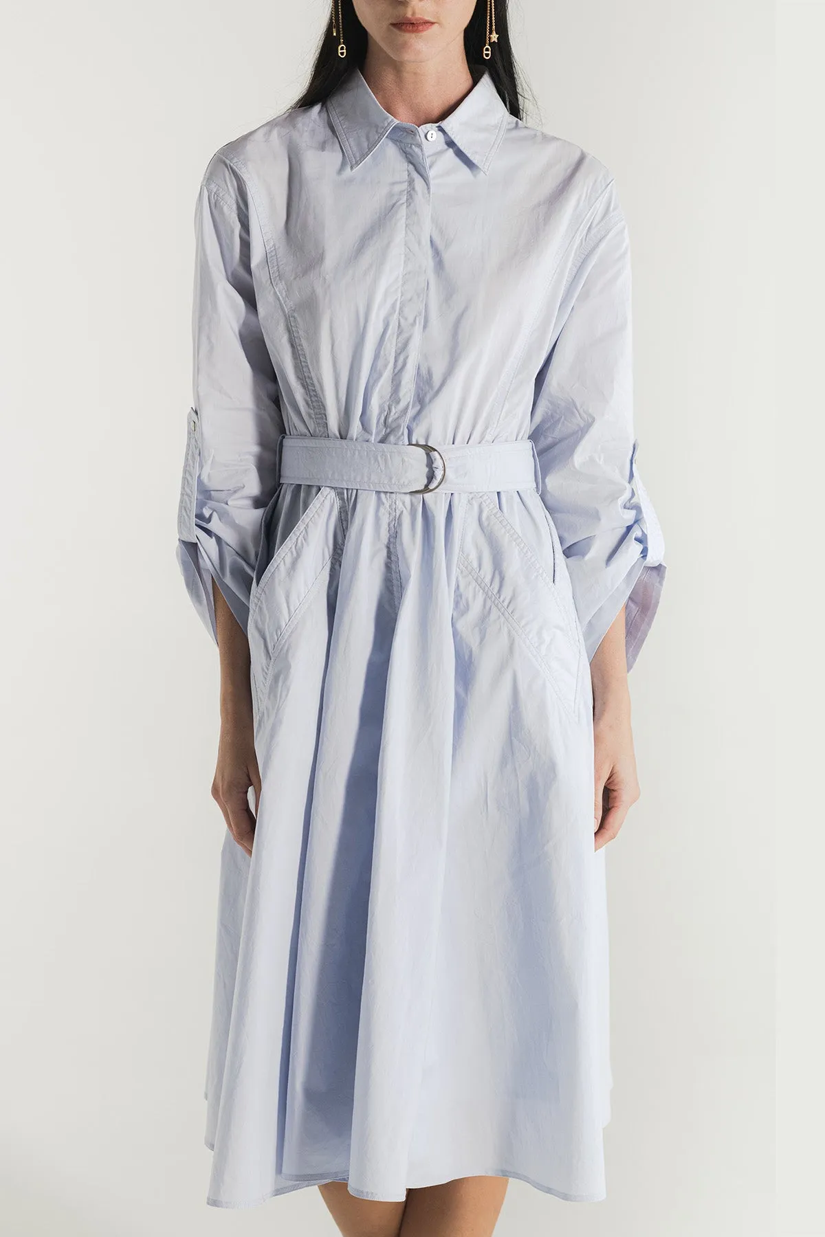 Savianna Self-Tie Shirt Dress