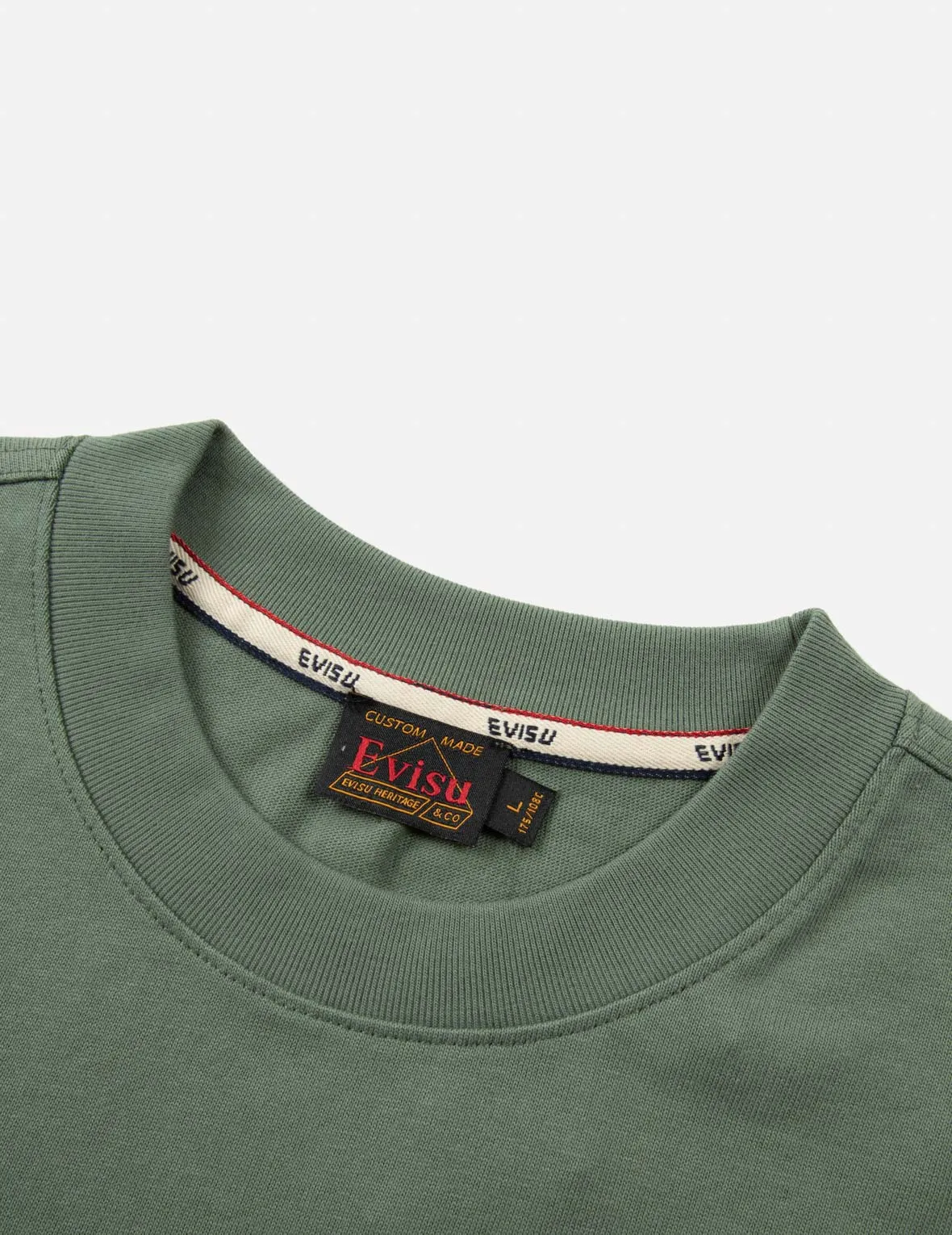 Seagull Embroidery and Carp Print Relax Fit T-shirt