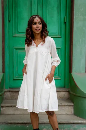 SHVET- A-LINE PANELLED DRESS