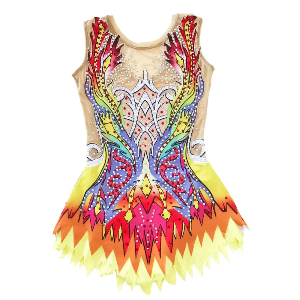 #SK02 Custom Professional Dance-  Artistic - Ice Skating- Rythmic Gymnastics - Calisthenics Competion Leotards