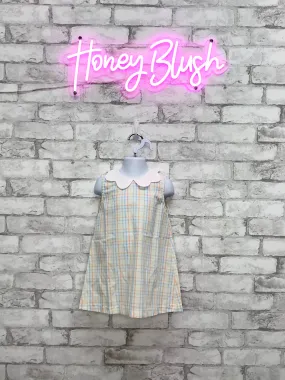 Spring Gingham A-Line Dress