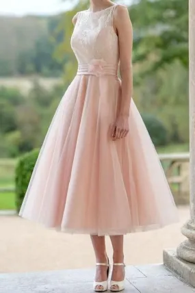Tea Length Wedding Dress Retro Wedding Dress 50s Style Wedding Dress