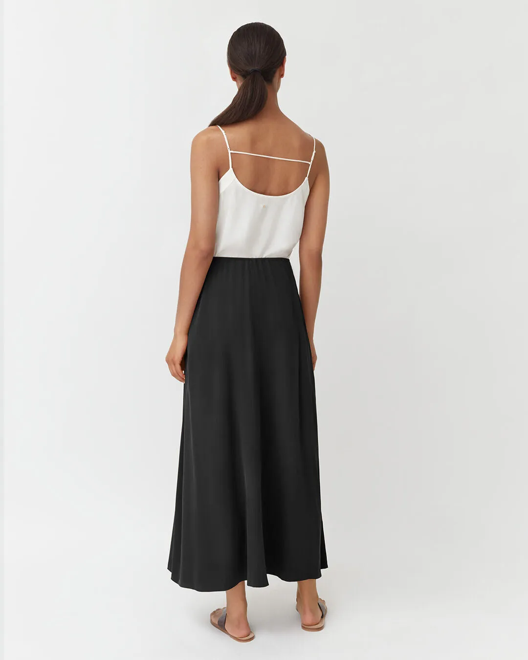 Washable Silk Maxi Skirt