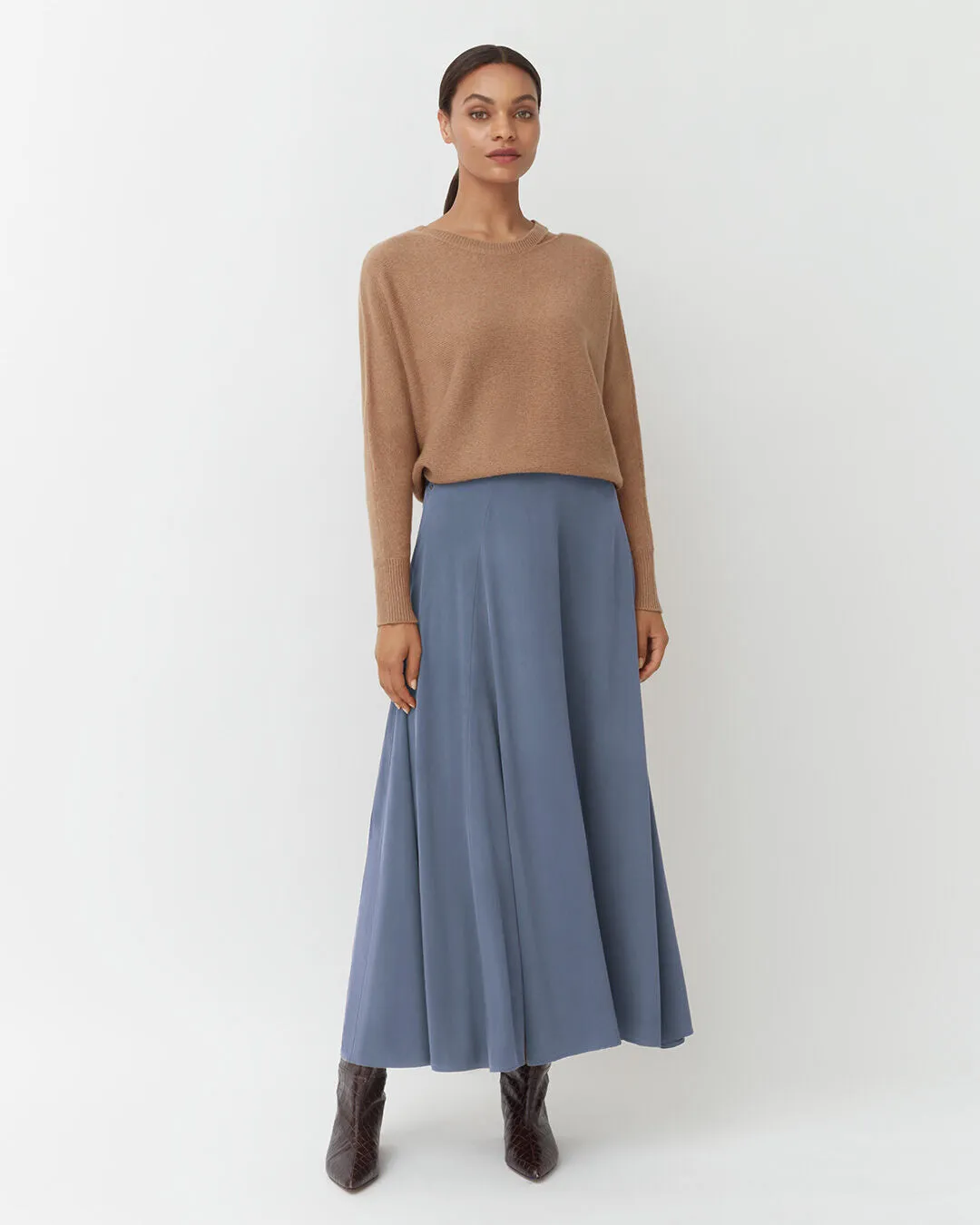Washable Silk Maxi Skirt