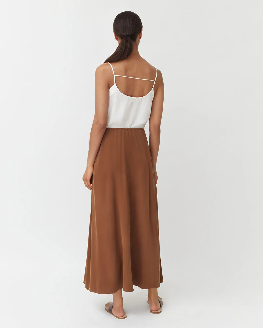 Washable Silk Maxi Skirt