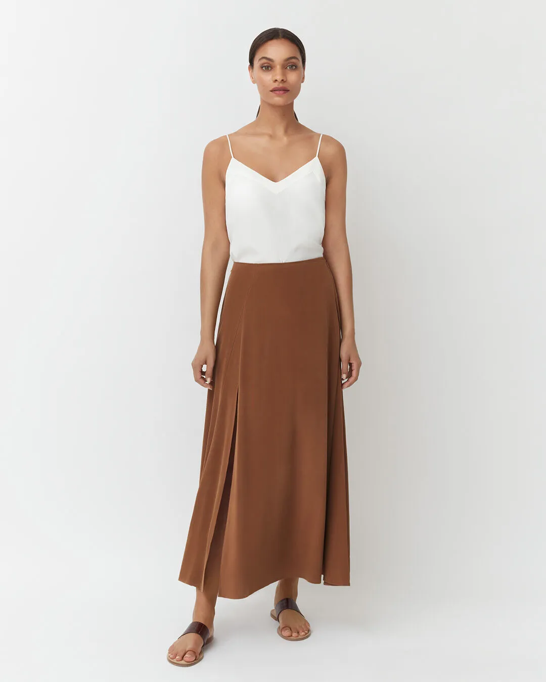 Washable Silk Maxi Skirt