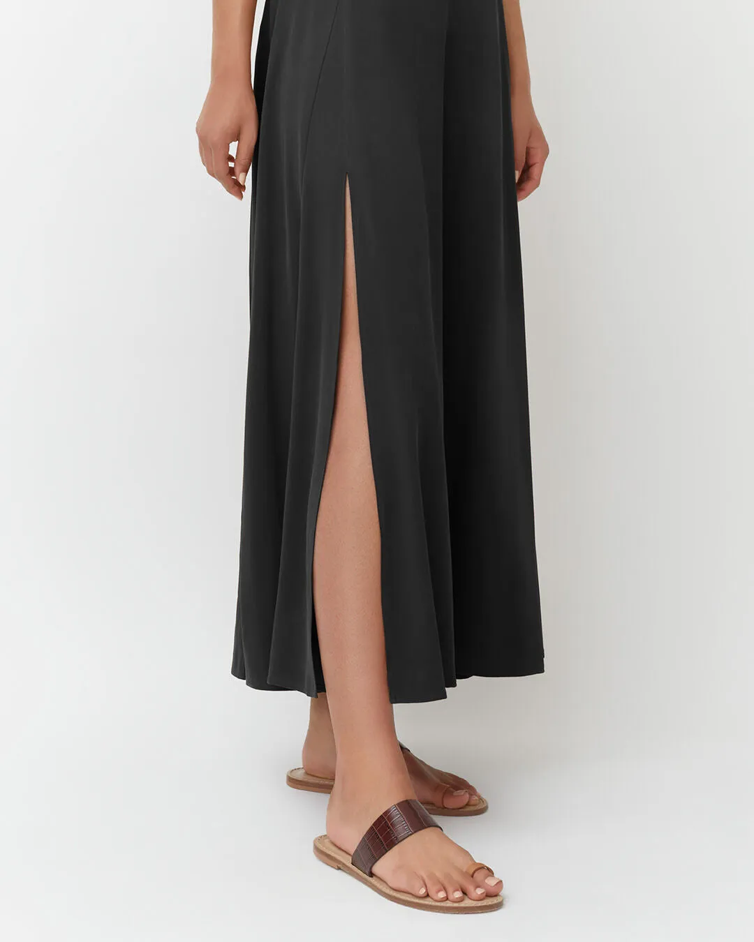 Washable Silk Maxi Skirt