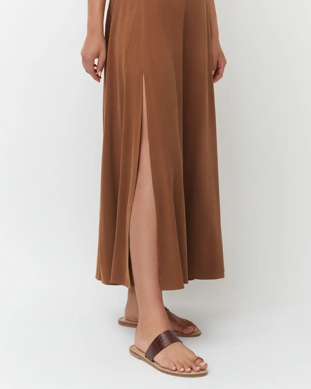 Washable Silk Maxi Skirt