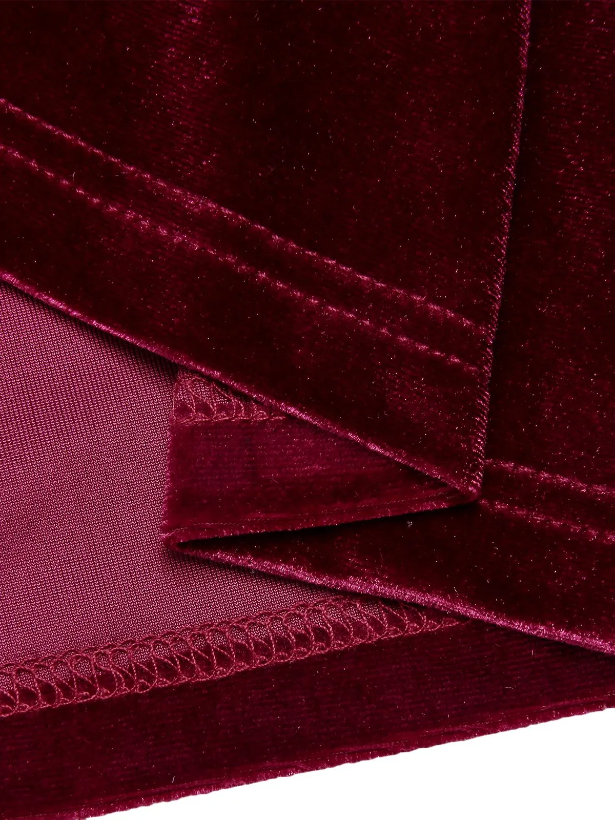 Wine Red 1960s Velvet Elk Bow Dress