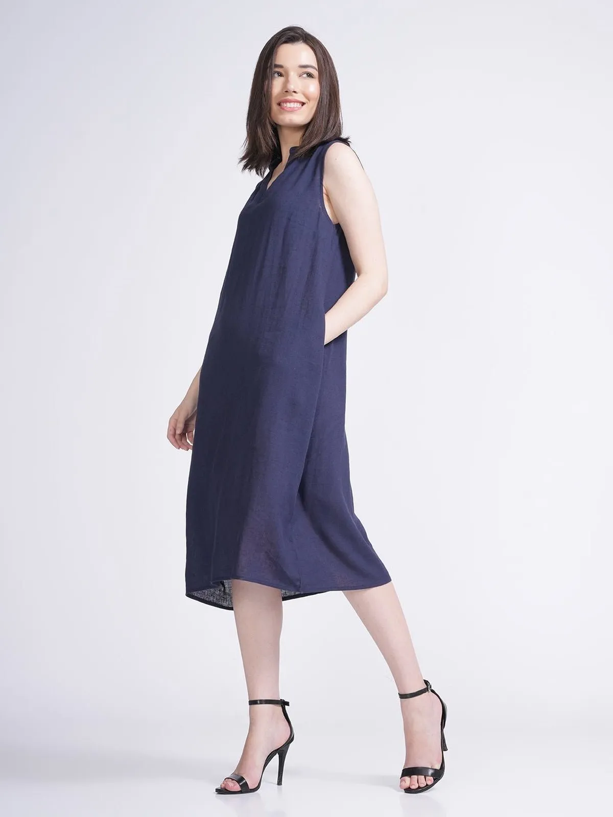 Women Linen A-Line Dress