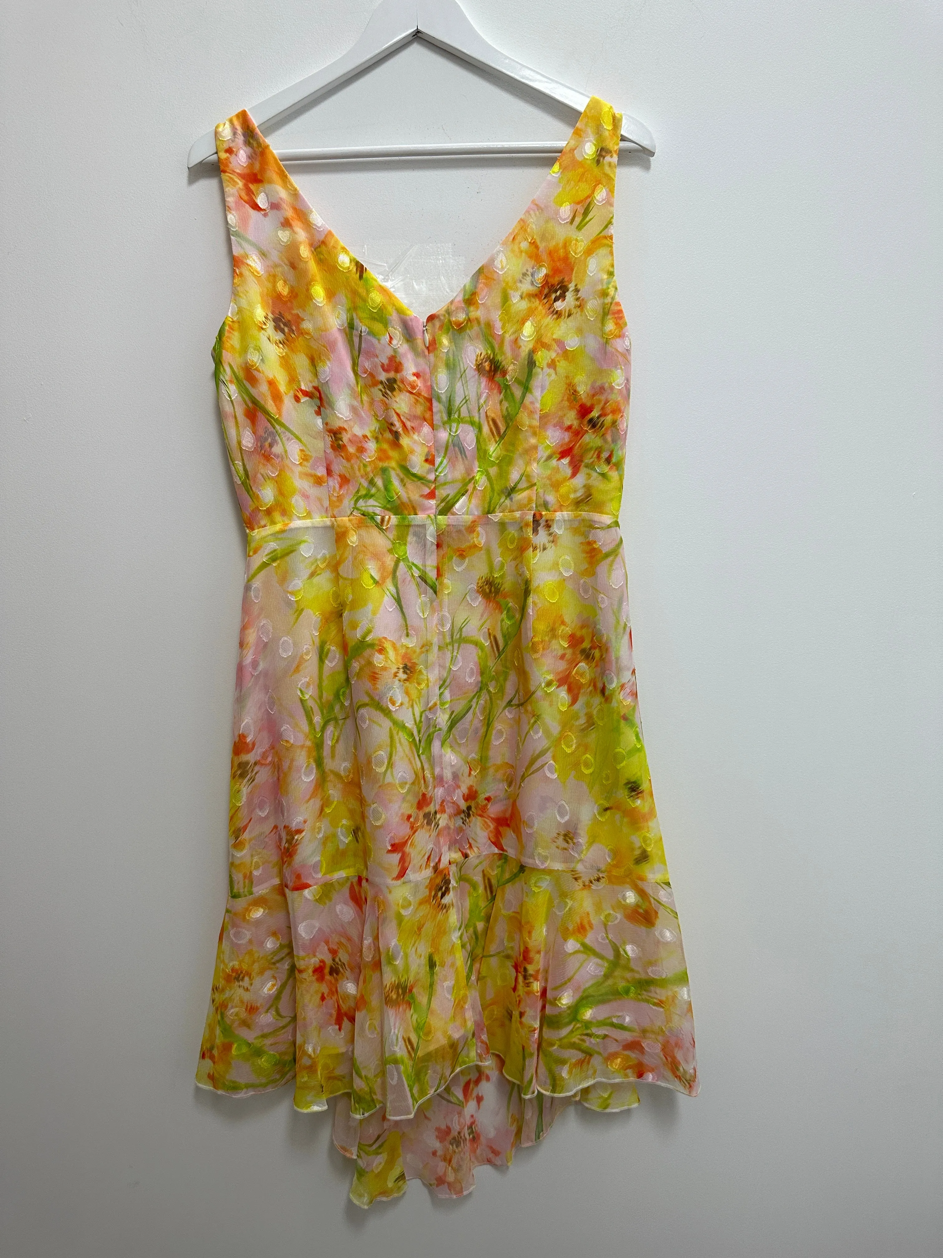 Wrap Style Mini Dress in Floral Print